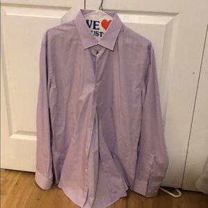 Hugo Boss Slim Fit Lavender Button Down